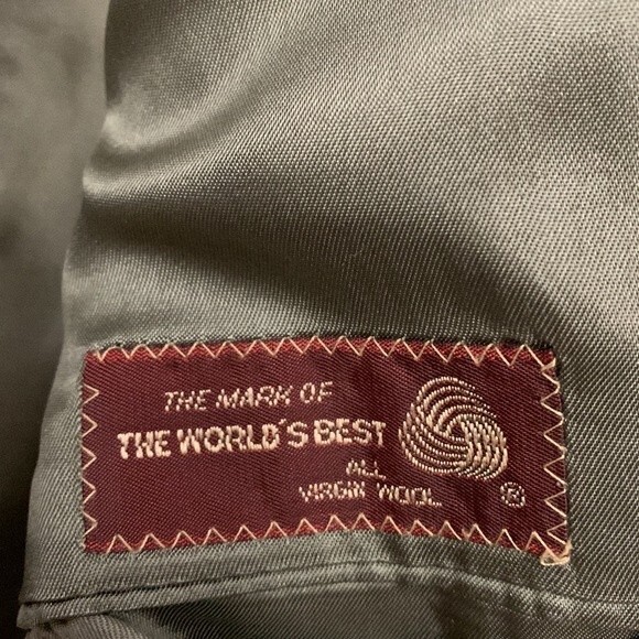 Nordstrom Chaps By Ralph Lauren Mens Virgin Wool Suit Blazer main color Gray - Picture 16 of 16